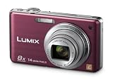 Panasonic LUMIX DMC-FS30EG-V Digitalkamera (14 Megapixel, 8-fach opt. Zoom, 6,86 cm Display, Bildstabilisator) aubergine