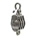 Campbell 3043K 8" Triple B and L Star Metal Steel Shell Block with K Screw Pin Anchor Shackle, 7000 lbs Load Capacity, 1" Rope, 4-3/4" Sheave