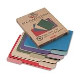 ESSELTE PENDAFLEX CORP. / Recycled colored file folders, 1/3 cut, letter size, assorted colors, 50/box / ESS04350 / Sold as 1 Box / Mfr Part # 04350 \*/ Recycled colored file folders, 1/3 cut, letter