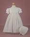 Embroidered Eyelet Lace Daylength Christening Gown