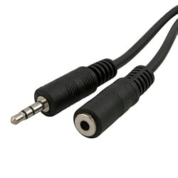 3.5mm Male to 3.5mm Female Extension Cable - 6 ft