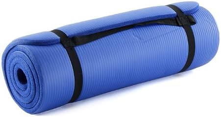 Prosource Premium 1/2-Inch Extra Thick 71-Inch Long High Density Exercise Yoga Mat with Comfort Foam and Carrying Straps