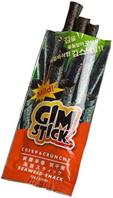 Yummycham Gimstick 13g 3 Rolls Crispy Roasted Seaweed Snack Nori Laver Sea Vegetable No MSG No Oil Natural Ingredients (Honey Butter)