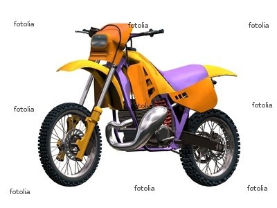 'Moto X Motocross Yellow Orange' Wall Decal - 