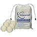 Wool Dryer Balls by Cottington Lane 6-Pack, XL Premium Reusable Natural Fabric Softener
