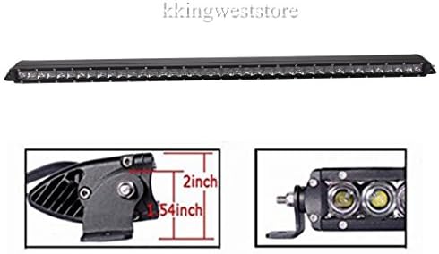 Kkingweststore Single Row 41" 200W Cree Slim 6000k LED Work Light Bar High Performance Bumper Roof Fog Lamp Waterproof IP 67(200w)