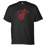 NBA Mens Miami Heat LeBron James Black Nickname Tee Shirt