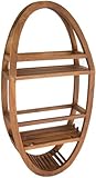 Spa Teak Oval Shower Organizer