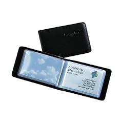 Sigel VZ170 Karten-Mappe, Lederoptik bis zu 40 Karten (max. 90x58 mm), 1 ST Kunststoff schwarz, matt