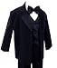 Gino Usher Baby Boy Black Tuxedo Size Large 12-18 Month