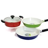 Lock&Lock Cookplus PFOA FREE NON Stick Ceramic Cookware set 4-Pieces Set 05