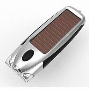 Megabrite Solar Max Self Powered LED Solar or Wind Up Flashlight Crank Light