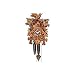 Black Forest 522 / 6 Cuckoo Clock with Red Flowers and Walnut Finish