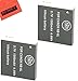 Pack of 2 NB-6L Replacement Batteries for Canon PowerShot SD1200 is SD1300 is SD3500 is SD4000 is S90 S95 D10 D20 ELPH 500 HS Digital Camera + Cleaning Cloth