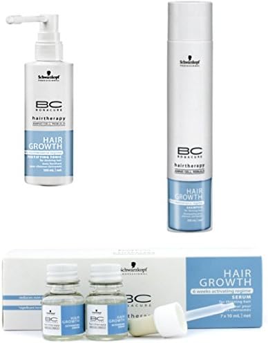 Schwarzkopf BC Hair Growth Set - Shampoo (250ml) + Fortifying Tonic (100ml) + Activating Serum (7x10ml)