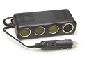 12V, 4 Outlet Platinum Series Cigarette Lighter Adapter with 30"" Cord"