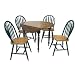 Kitchen & Housewares : 40 Inch Drop Leaf Table, Green/Oak