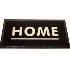 Fu�matte Trend Design Home schwarz - beige waschbar 39 x 75 cm