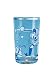 Water Glass, Aqua, Mermaid, Designer Color Enameled Sides and Bottom Water Glass in Gift Box