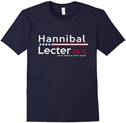 Men's Hannibal Lecter for President 2016 Presidential Campaign Medium Navy