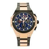 Chase-Durer Mens 880.84LP-BRA Conquest Chronograph Special Edition No. 2 18K Rose Gold-Plated Watch by Chase-Durer