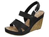 Reneeze ALLY 1 Women High Heel Platform Raffia Wedge Sandal Black 41i1Sx VdEL. SL160 Reneeze ALLY 1 Women High Heel Platform Raffia Wedge Sandal Black