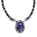 Carolyn Pollack Sterling Silver Purple Charoite Fancy Scroll Pendant Necklace image 5