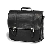 Clava Leather Gusset Laptop Briefcase (Vachetta Black)
