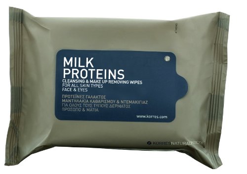  Korres Lingettes nettoyantes visage Protéines de Lait,