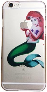 Iphone 6 Plus and 6s Plus Cute Transparent Case Cover Lovely Disney Mickey Mouse Eating/princess Eating (Little Mermaid Ariel 5.5)