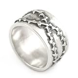 Crown Thorns Band in Silver