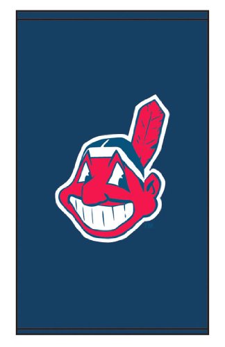 Roller Shades MLB Cleveland Indians Cap Logo - Blue Background 0557_0003