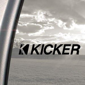 Kicker Black Decal Kicker Amp Car Truck Window Sticker