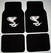 Viper Snake Silver Front & Rear Carpet Car Truck SUV Floor Mats