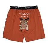 Hatley Making the Moose out of Life (Chair) Mens Boxers