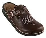 OKLAHOMA Natural Cork and Leather Clogs with Shearling, Tatami licensed by Birkenstock