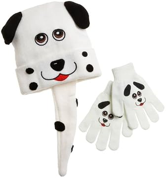 Western Chief Infant/Toddler Dalmation Knit Hat and Glove Set