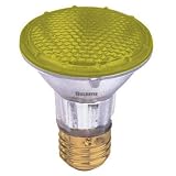 Bulbrite H50PAR20Y 120V 50W PAR20 Halogen Light, Yellow