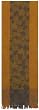 Hand Woven Elegant Jacquard 100% Cotton Maple Leaf Bronze Table Runners 12x72 Inches Set of Two