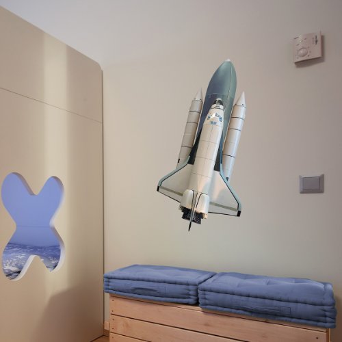 The Binary Box Space Shuttle Wall Stickers, Multi-Colour