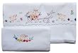 Handmade Sheets with Matching Pillow - (100% Emboidery by Hand) Handmade Sheets with Matching Pillow - (100% Emboidery by Hand)