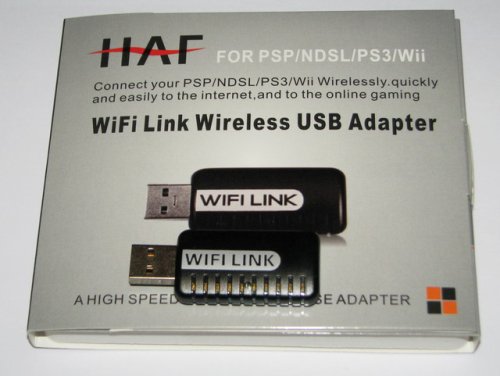 WiFi Wireless Link USB Adapter for PSP Wii PS3 DS NDS NDSL ipod touch iphone