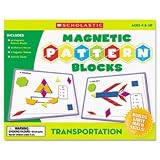 Transportation Magnetic Pattern Blocks, K-5, 42 pcs