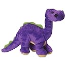 goDog Dinos Bruto With Chew Guard Technology Tough Plush Dog Toy, Purple, Small
