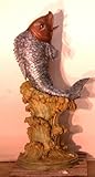 IMAGE OF Metropolitan Galleries SRB30492B Large Fish Fountain Bronze