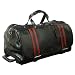 Maxwell Scott Luxury Black Leather Wheeled Travel Bag (DinoL) - Large