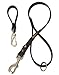 Mendota Pet Dura Soft Belt Loop Dog Lead, 3/4-Inch by 2-Feet, Black