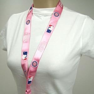 Chicago Cubs Official Pink Logo Lanyard b