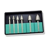 Buy 6pc Bullet-Shaped Diamond Rotary Files 1 8 Fits Dremel by ProTool