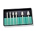 6pc Bullet-Shaped Diamond Rotary Files 1/8